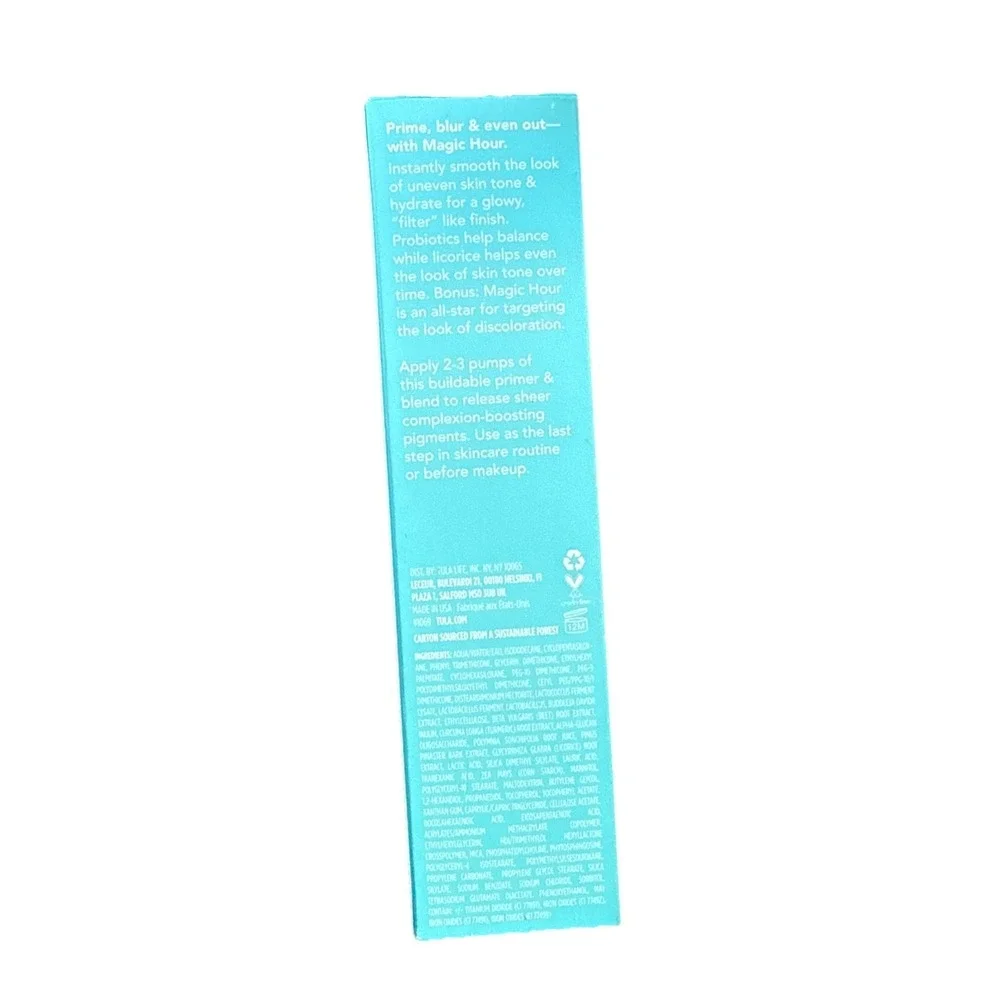 Tula Skincare Filter Primer Magic Hour Medium Deep 2 oz New Hard to Find